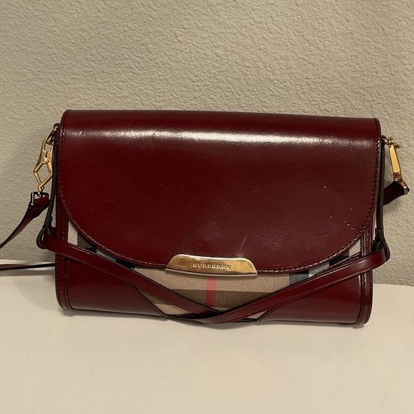 BURBERRY House Check Bridle Small Abbott Crossbody Bag & wallet - Picture 1 of 7